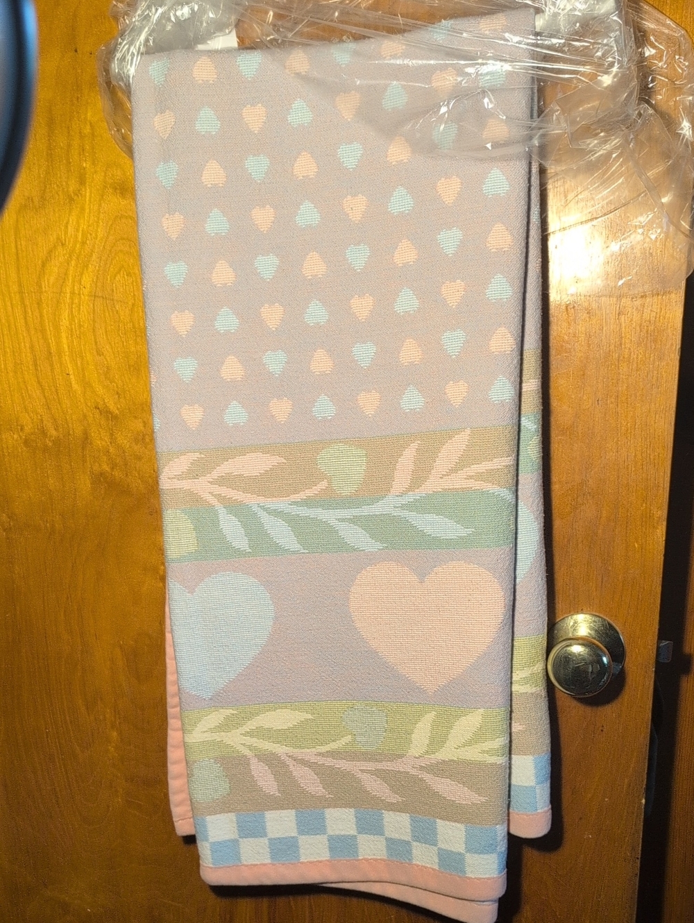 Soft Heart Pattern Pastel Throw Blanket - Unbranded